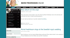 Desktop Screenshot of mariefredriksson.net