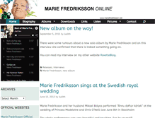 Tablet Screenshot of mariefredriksson.net